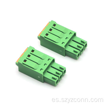 Bloques de terminales enchufables de 3,5 mm hembra verde 3P